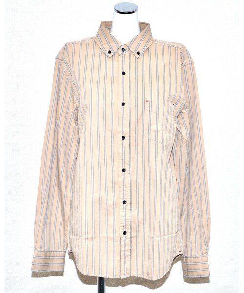 A.D.G(エーディージー)の「Beige Stripe Big Shirts(シャツ/ブラウス・レディース・ベージュ・FREE)」の5枚目の写真