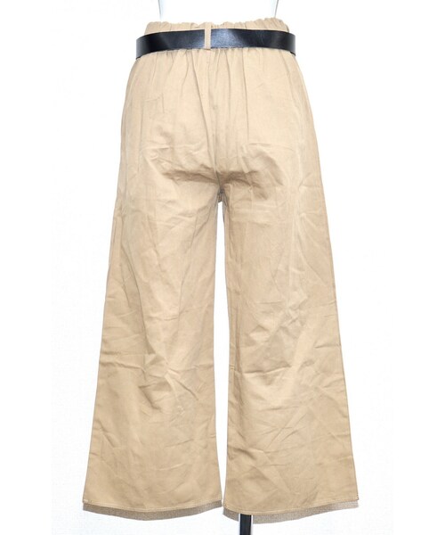 A.D.G(エーディージー)の「Tuck Wide Slacks *with Belt (beige)(スラックス・レディース・ベージュ・FREE)」の7枚目の写真