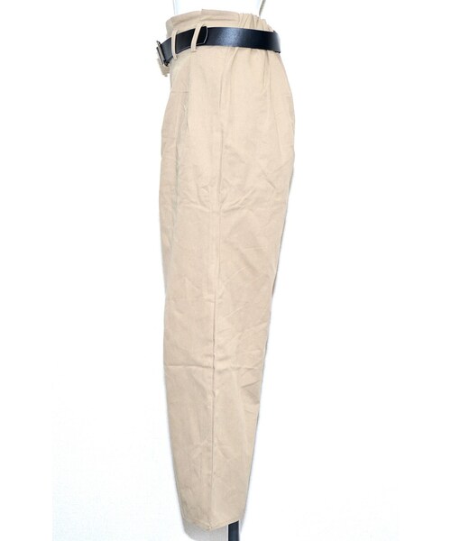 A.D.G(エーディージー)の「Tuck Wide Slacks *with Belt (beige)(スラックス・レディース・ベージュ・FREE)」の8枚目の写真