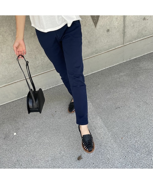 copine（コピン）の「リラックスチノパンツ（チノパンツ・レディース・ホワイト/ネイビー/ブラック・S/M/L/XL）」の3枚目の写真