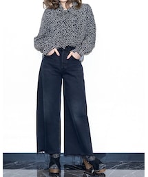 "Levi's" WIDE STRAIGHT CRASH BLACK DENIM PANTS