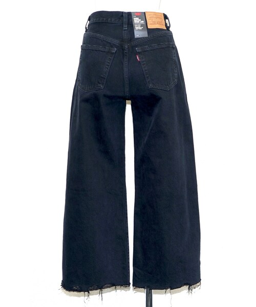 A.D.G（エーディージー）の「"Levi's" WIDE STRAIGHT CRASH BLACK DENIM PANTS（デニムパンツ・レディース・ブラック・FREE）」の6枚目の写真
