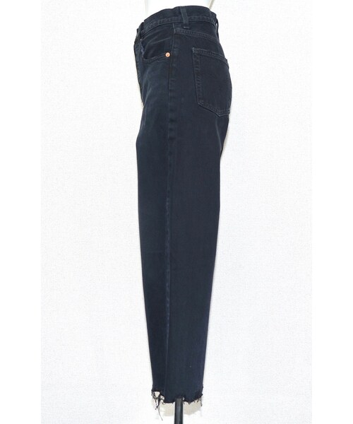 A.D.G（エーディージー）の「"Levi's" WIDE STRAIGHT CRASH BLACK DENIM PANTS（デニムパンツ・レディース・ブラック・FREE）」の9枚目の写真