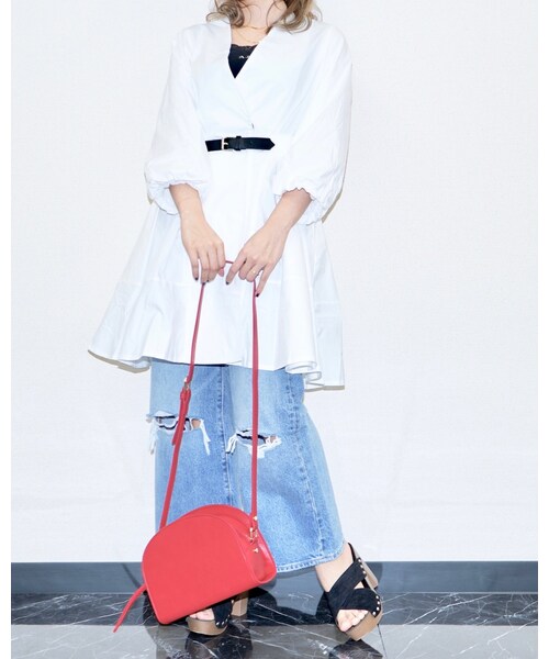 A.D.G(エーディージー)の「"Levi's" WIDE STRAIGHT CRASH DENIM PANTS(デニムパンツ・レディース・ブルー・LADIES FREE)」の13枚目の写真
