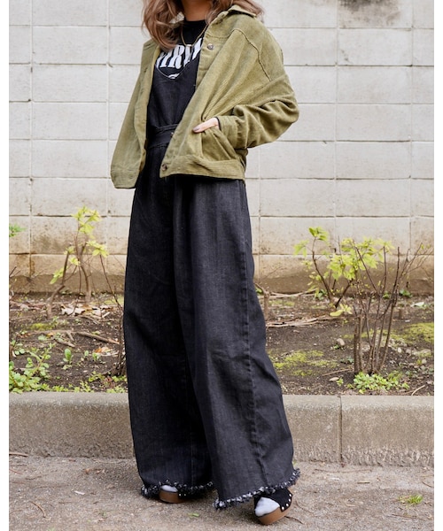A.D.G（エーディージー）の「Corduroy Light Jacket (green)（ブルゾン・レディース・グリーン・FREE）」の2枚目の写真