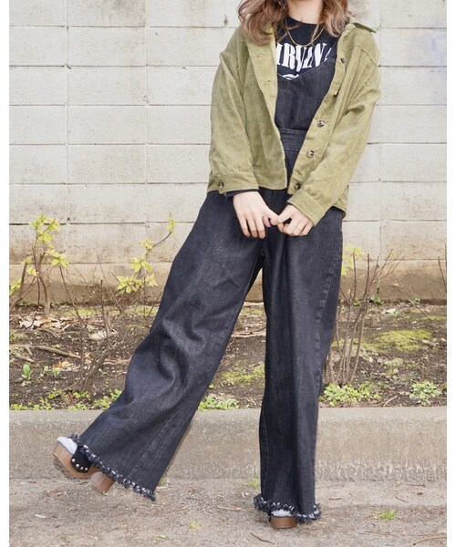 A.D.G（エーディージー）の「Corduroy Light Jacket (green)（ブルゾン・レディース・グリーン・FREE）」の3枚目の写真