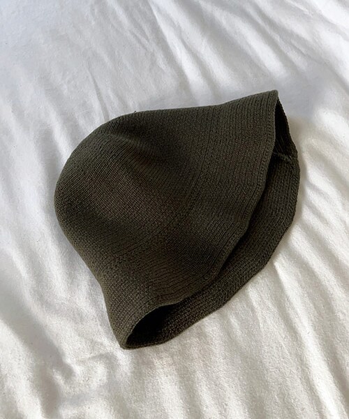 DHOLIC(ディーホリック)の「knit hat(ハット・レディース・カーキ・ONE SIZE)」の1枚目の写真