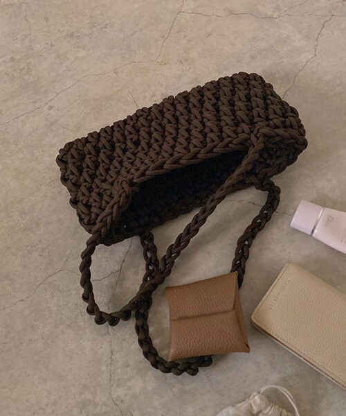 DHOLIC(ディーホリック)の「rope bag(トートバッグ・レディース・ブラウン・FREE)」の1枚目の写真
