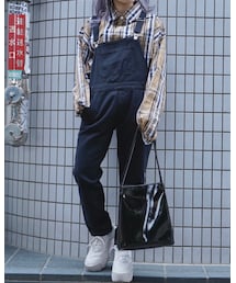 A.D.G | Black Denim Salopette Pants(サロペット/オーバーオール)