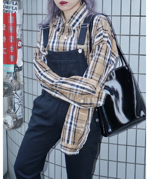 A.D.G（エーディージー）の「Black Denim Salopette Pants（サロペット/オーバーオール・レディース・ブラック・FREE）」の3枚目の写真
