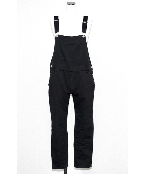 A.D.G（エーディージー）の「Black Denim Salopette Pants（サロペット/オーバーオール・レディース・ブラック・FREE）」の7枚目の写真