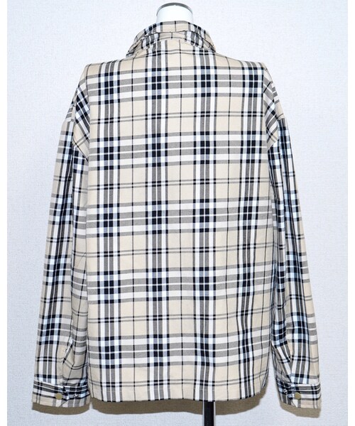 A.D.G（エーディージー）の「Beige Check Ring Zip Swing Top Jacket（ブルゾン・レディース・ベージュ・FREE）」の12枚目の写真