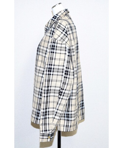 A.D.G（エーディージー）の「Beige Check Ring Zip Swing Top Jacket（ブルゾン・レディース・ベージュ・FREE）」の13枚目の写真