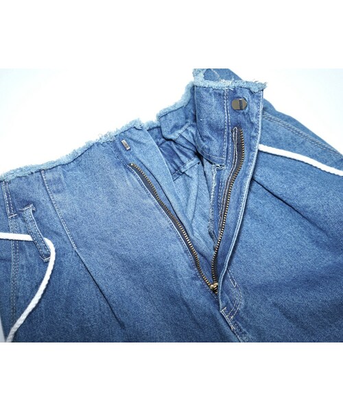 A.D.G(エーディージー)の「Rope Belt Denim Wide Pants (blue)(デニムパンツ・レディース・ブルー・FREE)」の9枚目の写真