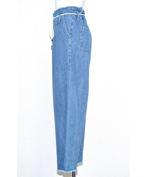 A.D.G(エーディージー)の「Rope Belt Denim Wide Pants (blue)(デニムパンツ・レディース・ブルー・FREE)」の10枚目の写真
