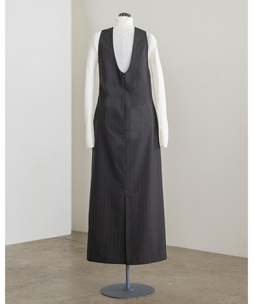 SIWEM(シウム)の「Super130s VINTAGE CHECK DRESS(ワンピース・レディース・グレー・S/M)」の7枚目の写真
