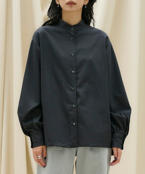 シャツ+ブラウス(長袖+七分) poppy balloon blouse SIWEM（シウム）の「POPPY SLEEVE BLOUSE（シャツ/ブラウス