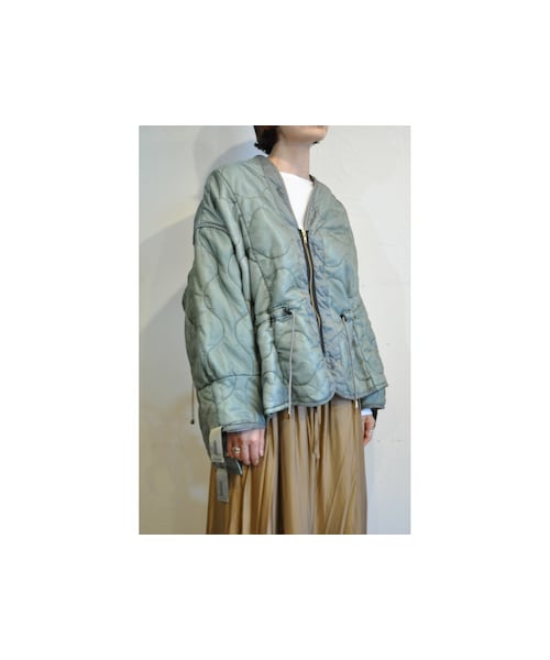 RehersalL(リハーズオール)の「シャーリングライナージャケット(ノーカラージャケット・レディース・ピンク/グリーン/ゴールド・one)」の2枚目の写真