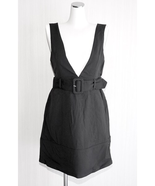 A.D.G（エーディージー）の「Belted Design Jumper Mini Skirt (black)（ジャンパースカート・レディース・ブラック・FREE）」の5枚目の写真
