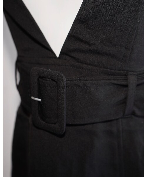 A.D.G（エーディージー）の「Belted Design Jumper Mini Skirt (black)（ジャンパースカート・レディース・ブラック・FREE）」の6枚目の写真