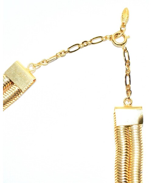 A.D.G（エーディージー）の「Double Wide Chain Gold Necklace（ネックレス・レディース・ゴールド・FREE）」の2枚目の写真