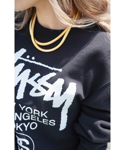A.D.G（エーディージー）の「Double Wide Chain Gold Necklace（ネックレス・レディース・ゴールド・FREE）」の4枚目の写真