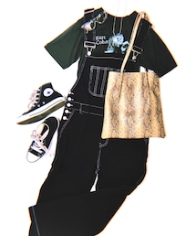 A.D.G | NIRVANA Kurt Cobain BIG TEE (black)(Tシャツ/カットソー)