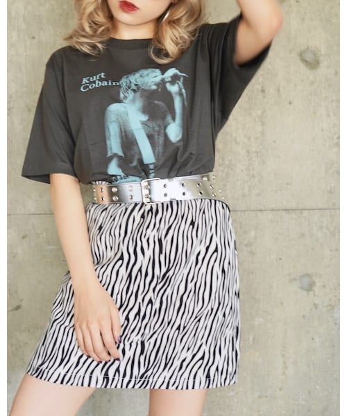A.D.G(エーディージー)の「NIRVANA Kurt Cobain BIG TEE (black)(Tシャツ/カットソー・レディース・ブラック・FREE)」の3枚目の写真