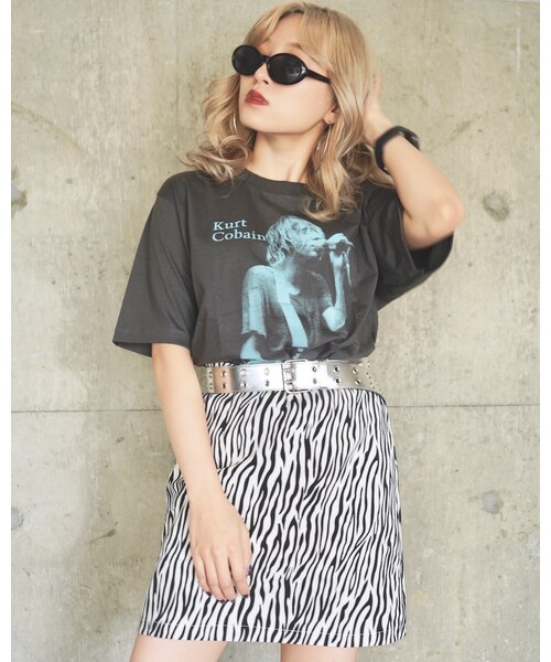 A.D.G(エーディージー)の「NIRVANA Kurt Cobain BIG TEE (black)(Tシャツ/カットソー・レディース・ブラック・FREE)」の5枚目の写真