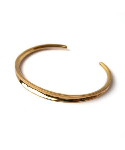 Ops.（オプス）の「Silver925 Glossy Curve Bangle RUKKIU -ルッキウ  バングル-（ブレスレット・レディース・シルバー(silver925)/イエローゴールド(silver925)・ONE SIZE）」の2枚目の写真