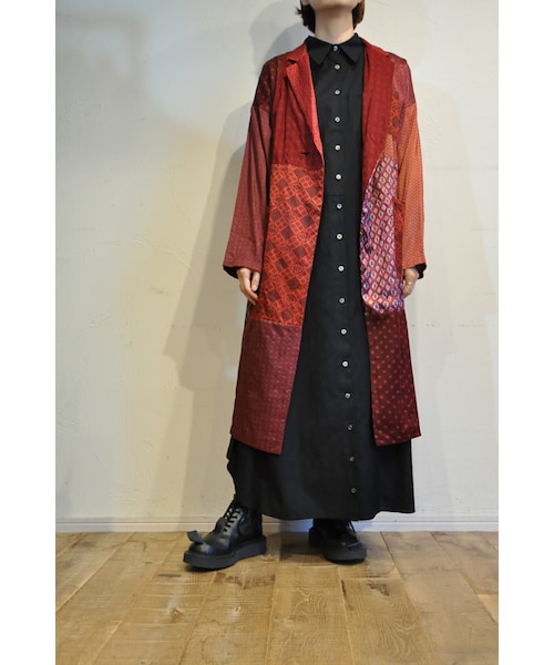 RehersalL(リハーズオール)の「パジャマパッチコート(その他アウター・レディース・レッド/ブルー・one)」の1枚目の写真
