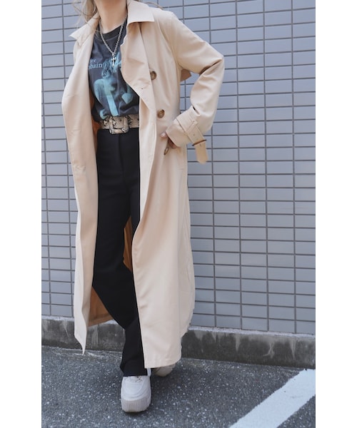 A.D.G（エーディージー）の「Square Buckle Python Belt (beige)（ベルト・レディース・ベージュ・FREE）」の10枚目の写真