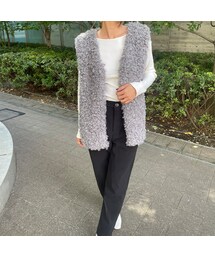 copine | プードルファーベスト(ベージュ)(ベスト)