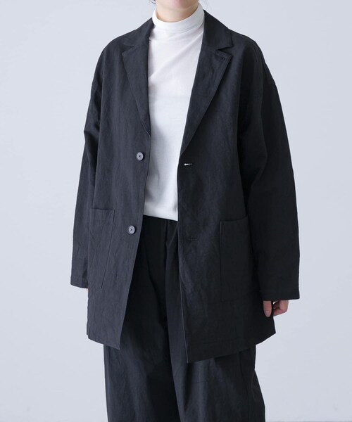 かぐれ（カグレ）の「『ユニセックス』Tailored jacket（テーラードジャケット・レディース・BEIGE/BLACK/MOCHA・1/2）」の12枚目の写真
