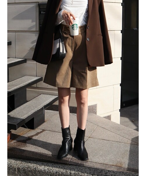 neam(ニーム)の「corduroy half pants(その他パンツ・レディース・ホワイト/ブラウン/ブラック・free)」の10枚目の写真