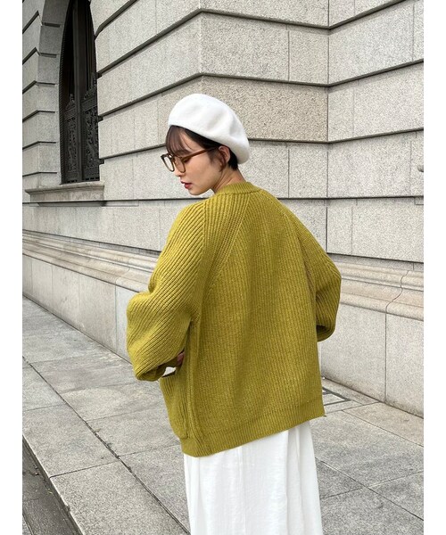 neam（ニーム）の「loose volume knit cardigan（カーディガン/ボレロ・レディース・ブラウン/グリーン/ブルー・free）」の15枚目の写真