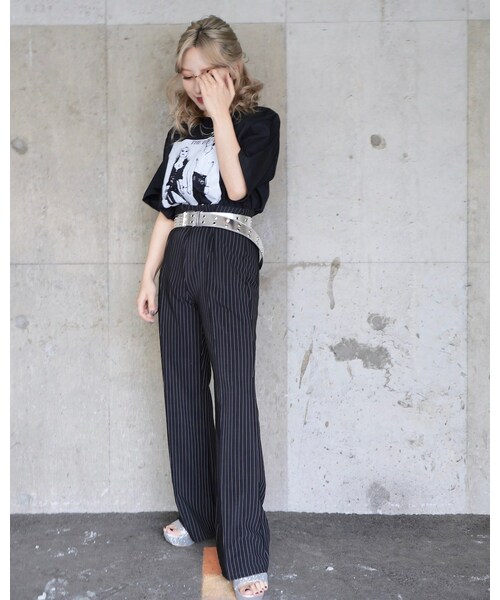 A.D.G（エーディージー）の「SID&NANCY Photo T-shirts (black)（Tシャツ/カットソー・レディース・ブラック・FREE）」の2枚目の写真