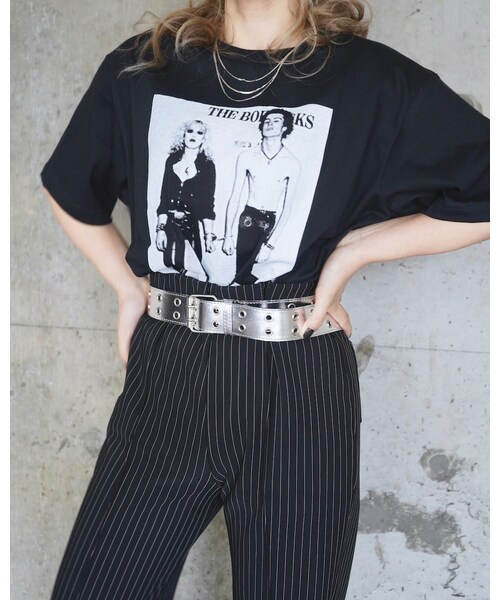 A.D.G（エーディージー）の「SID&NANCY Photo T-shirts (black)（Tシャツ/カットソー・レディース・ブラック・FREE）」の3枚目の写真
