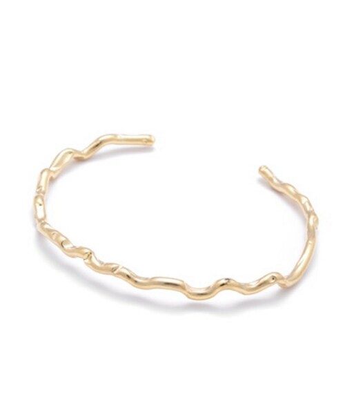 A.D.G（エーディージー）の「Undulate Bangle (gold)（バングル/リストバンド・レディース・ゴールド・FREE）」の2枚目の写真