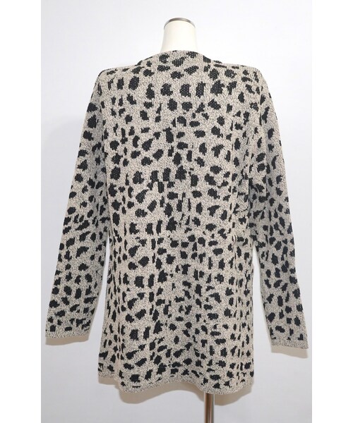 A.D.G(エーディージー)の「Animal Knit Long Cardigan (light beige)(カーディガン/ボレロ・レディース・ベージュ・FREE)」の7枚目の写真