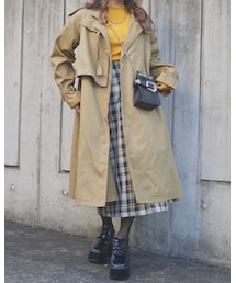 A.D.G | 2way Cape Design Trench Coat (beige)(トレンチコート)