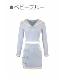 Bobon21 | こラインスリムLOOKセーラーセットアップ(パーカー)