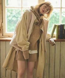 ボアベストモッズコート[c8R3100]