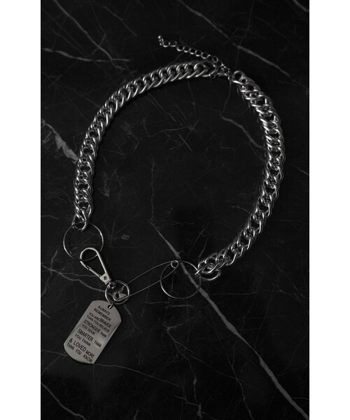 A.D.G（エーディージー）の「Plate Tag Silver Chain Necklace（ネックレス・レディース・シルバー・FREE）」の2枚目の写真