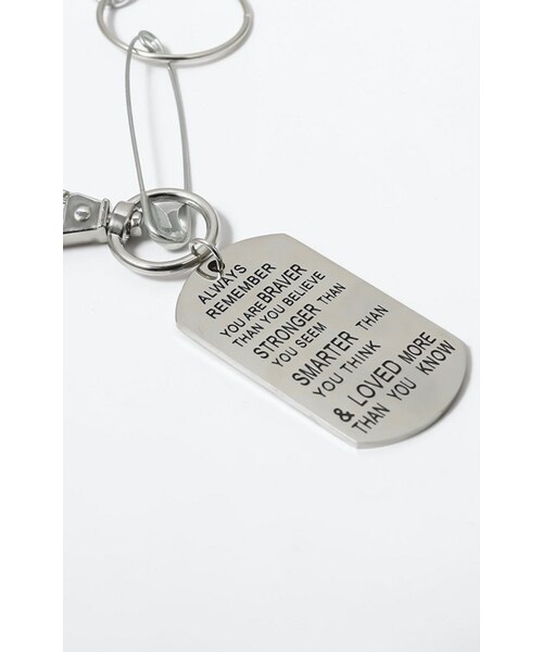 A.D.G（エーディージー）の「Plate Tag Silver Chain Necklace（ネックレス・レディース・シルバー・FREE）」の4枚目の写真