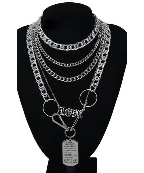 A.D.G（エーディージー）の「Plate Tag Silver Chain Necklace（ネックレス・レディース・シルバー・FREE）」の5枚目の写真