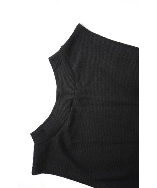 A.D.G(エーディージー)の「Back Ribbon No-sleeve Tops (black)(タンクトップ・レディース・ブラック・FREE)」の7枚目の写真