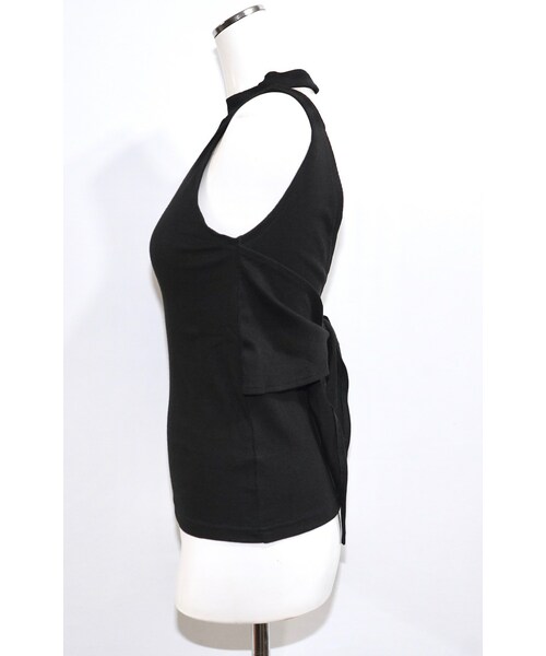 A.D.G(エーディージー)の「Back Ribbon No-sleeve Tops (black)(タンクトップ・レディース・ブラック・FREE)」の8枚目の写真
