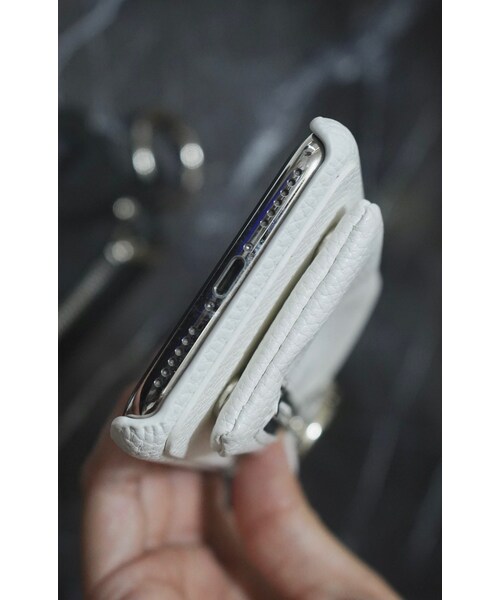 A.D.G（エーディージー）の「(全2色) Pouch&Ring Karabiner iPhone Case（スマホケース/カバー・メンズ・ブラック/ホワイト・iPhone X）」の8枚目の写真