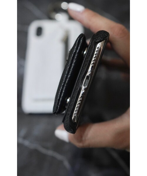 A.D.G（エーディージー）の「(全2色) Pouch&Ring Karabiner iPhone Case（スマホケース/カバー・メンズ・ブラック/ホワイト・iPhone X）」の10枚目の写真